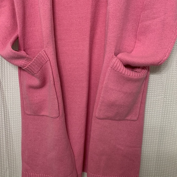 Long pink cardigan. - Picture 2 of 2